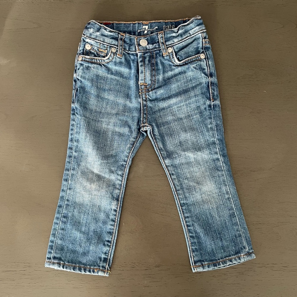 Baby 7 For All Mankind Distressed Jeans Size 18M